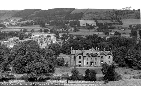 Photo of Melrose, The Abbey From Gallows Brae c.1955