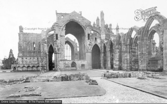 Photo of Melrose, The Abbey From The West c.1955