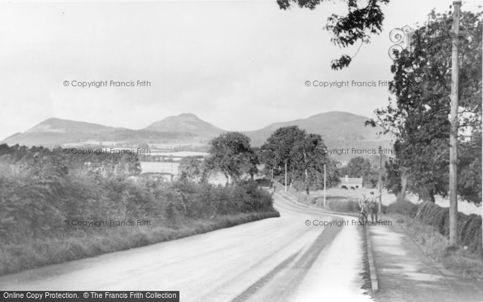 Photo of Melrose, The Eildon Hills c.1955