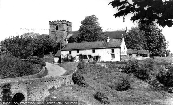 Photo of Melsonby, Bridge and Church of St James the Great c1960