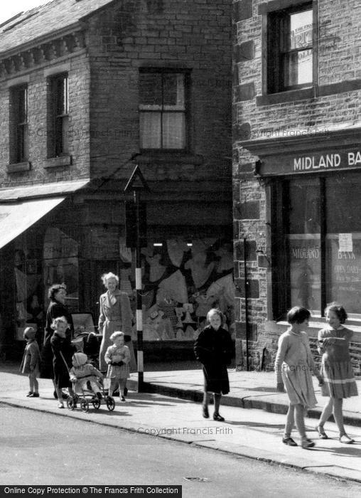 Photo of Meltham, Girls On Huddersfield Road c.1955