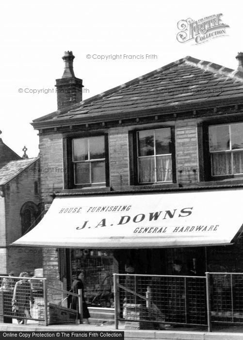Photo of Meltham, J A Downs Hardware Shop c.1955