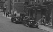 Cars In Burton Street c.1950, Melton Mowbray
