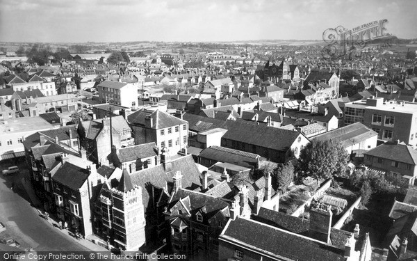 Photo of Melton Mowbray, General View c.1955