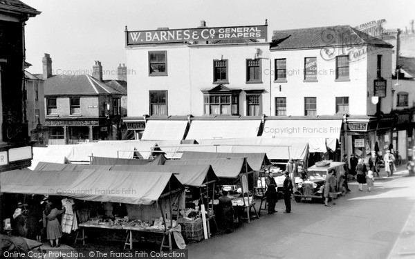 Photo of Melton Mowbray, Market Place c.1950