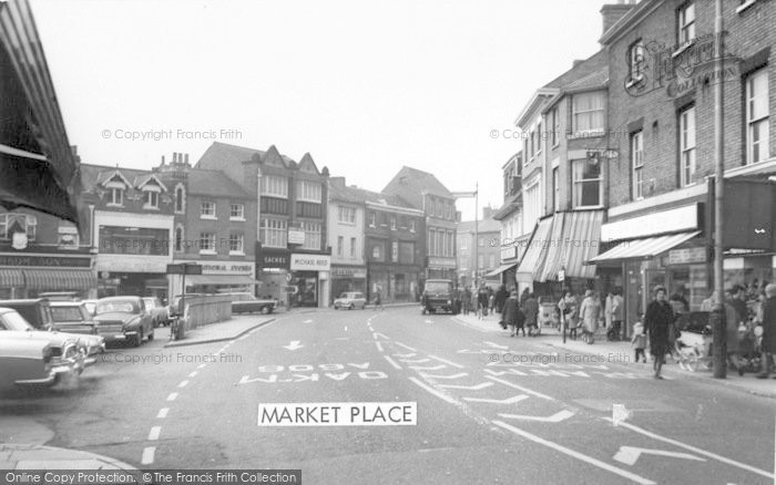 Photo of Melton Mowbray, Market Place c.1965