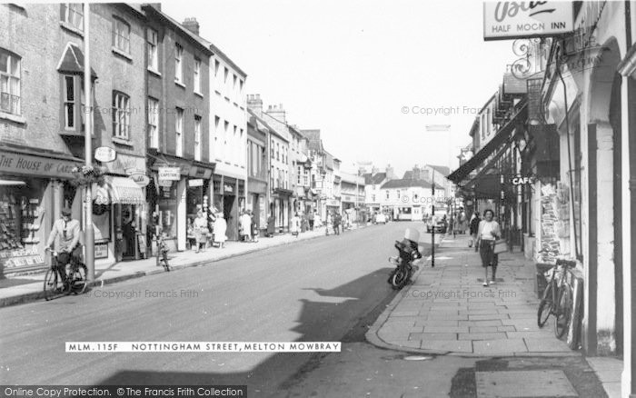 Photo of Melton Mowbray, Nottingham Street c.1960