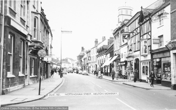 Photo of Melton Mowbray, Nottingham Street c.1965