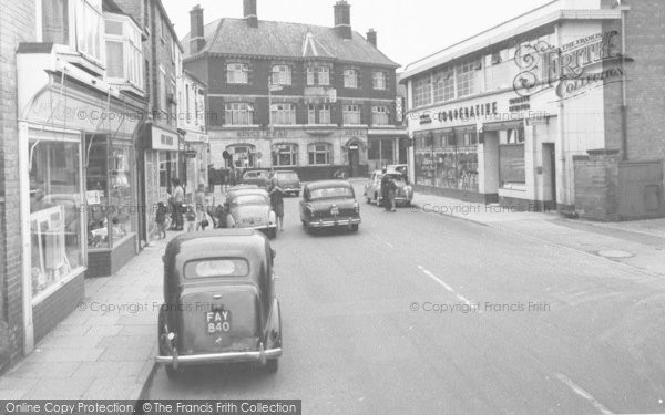 Photo of Melton Mowbray, Park Road And King's Head Hotel c.1965