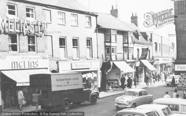 Photo of Melton Mowbray, Shopping In Market Place c.1960