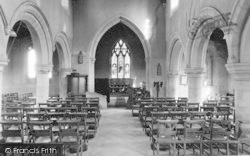 St Leonard's Church Interior, Sysonby c.1955, Melton Mowbray
