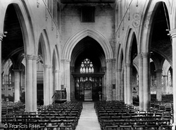 St Mary's Church Interior 1927, Melton Mowbray