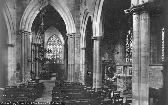 Photo of Melton Mowbray, St Mary's Church Interior 1927