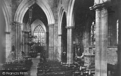 St Mary's Church Interior 1927, Melton Mowbray