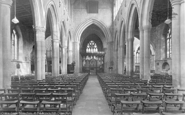Photo of Melton Mowbray, St Mary's Church Interior c.1955