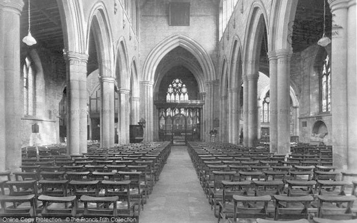 Photo of Melton Mowbray, St Mary's Church Interior c.1955