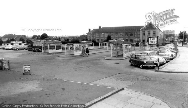 Photo of Melton Mowbray, The Car Park And Bus Station c.1965
