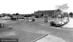 The Car Park And Bus Station c.1965, Melton Mowbray