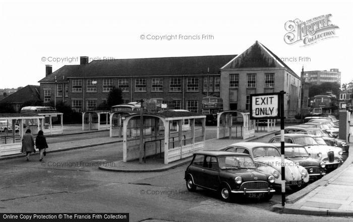 Photo of Melton Mowbray, The Car Park And Bus Station c.1965