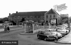 The Car Park And Bus Station c.1965, Melton Mowbray