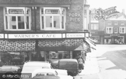 Warner's Cafe, Market Place c.1960, Melton Mowbray