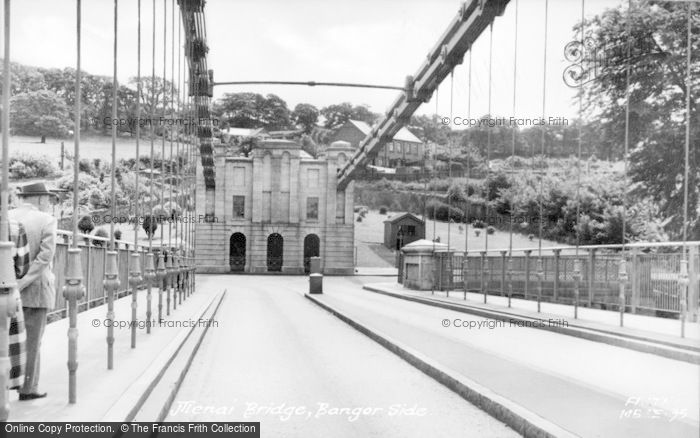 Photo of Menai Bridge, Bangor Side c.1955