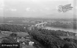 Britannia Bridge c.1935, Menai Bridge