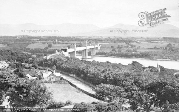 Photo of Menai Bridge, Britannia Bridge From Mount 1890