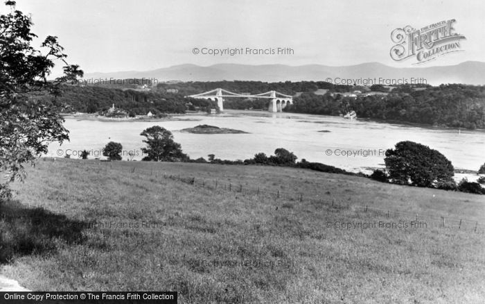 Photo of Menai Bridge, c.1955