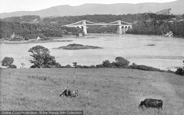 Photo of Menai Bridge, c.1955