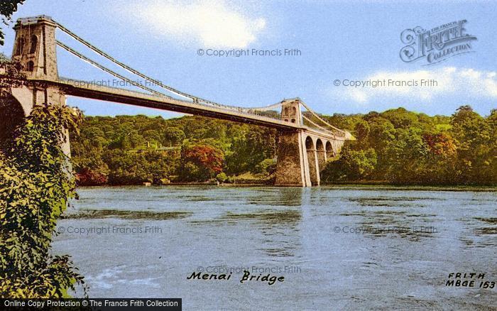 Photo of Menai Bridge, c.1960
