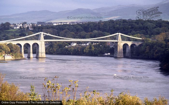 Photo of Menai Bridge, c.1985