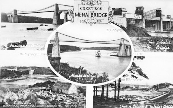 Photo of Menai Bridge, Composite c.1900