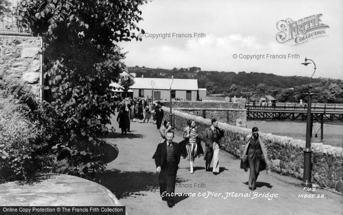 Photo of Menai Bridge, Entrance To The Pier c.1939