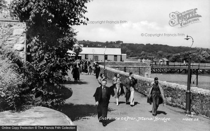 Photo of Menai Bridge, Entrance To The Pier c.1950