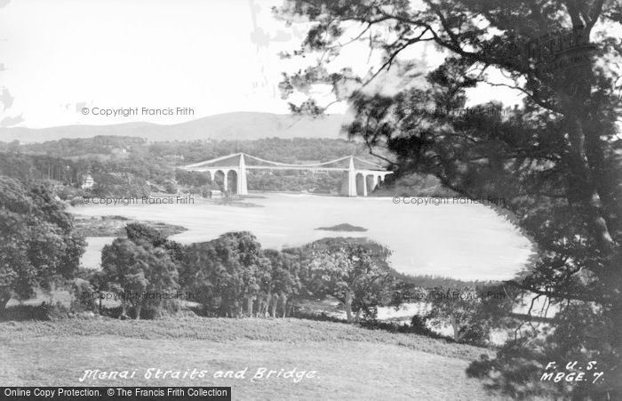 Photo of Menai Bridge, Menai Straits And Bridge c.1950