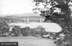 Menai Straits And Bridge c.1950, Menai Bridge