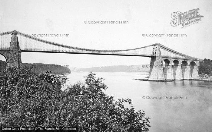 Photo of Menai Bridge, Menai Suspension Bridge 1890