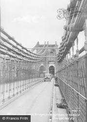 Menai Suspension Bridge c.1950, Menai Bridge