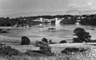 Menai Suspension Bridge c.1950, Menai Bridge