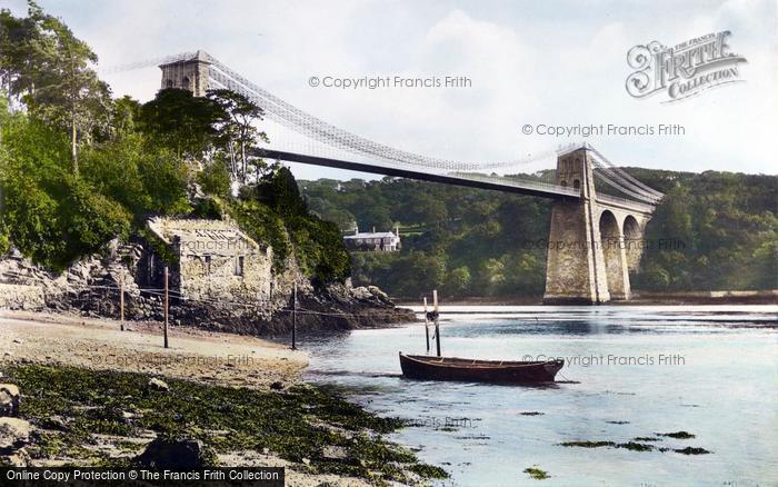 Photo of Menai Bridge, Suspension Bridge 1891
