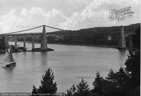 Photo of Menai Bridge, Suspension Bridge c.1870