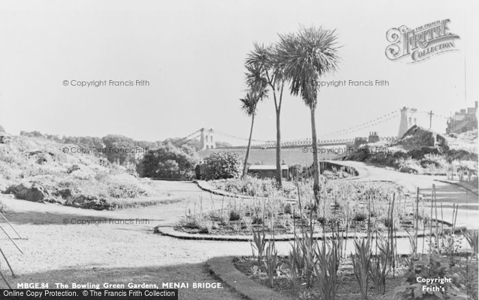 Photo of Menai Bridge, The Bowling Green Gardens c.1955