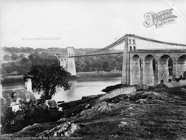 Photo of Menai Bridge, The Bridge c.1868