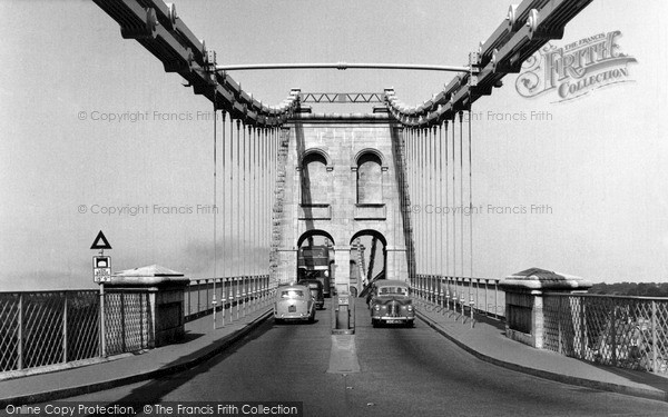 Photo of Menai Bridge, The Entrance To The Bridge c.1955