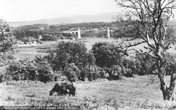Photo of Menai Bridge, The Menai Staits c.1955