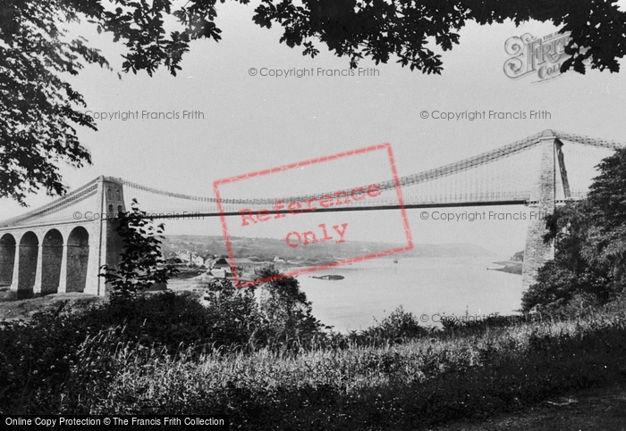 Photo of Menai Bridge, The Suspension Bridge 1890