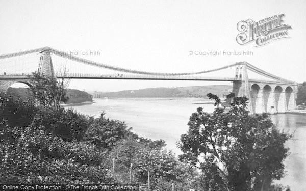 Photo of Menai Bridge, The Suspension Bridge 1890