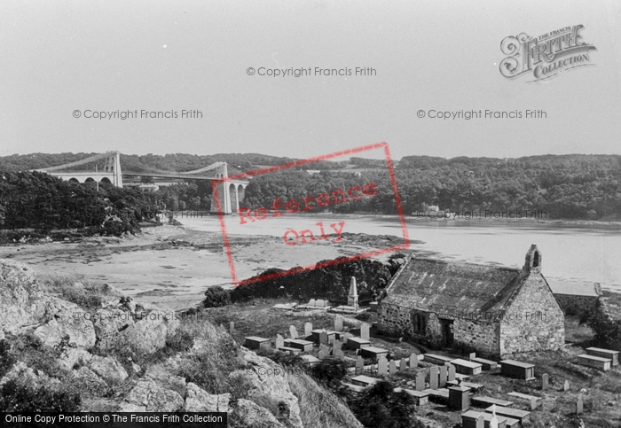 Photo of Menai Bridge, The Suspension Bridge And Llandisilio Church 1890