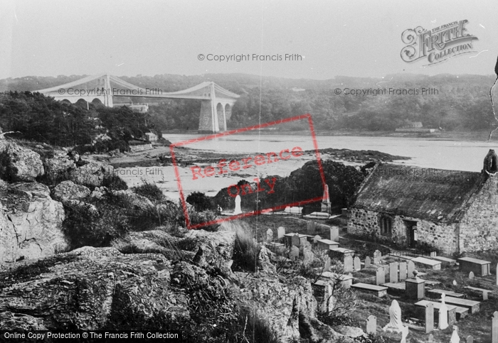 Photo of Menai Bridge, The Suspension Bridge And Llandisilio Church 1891